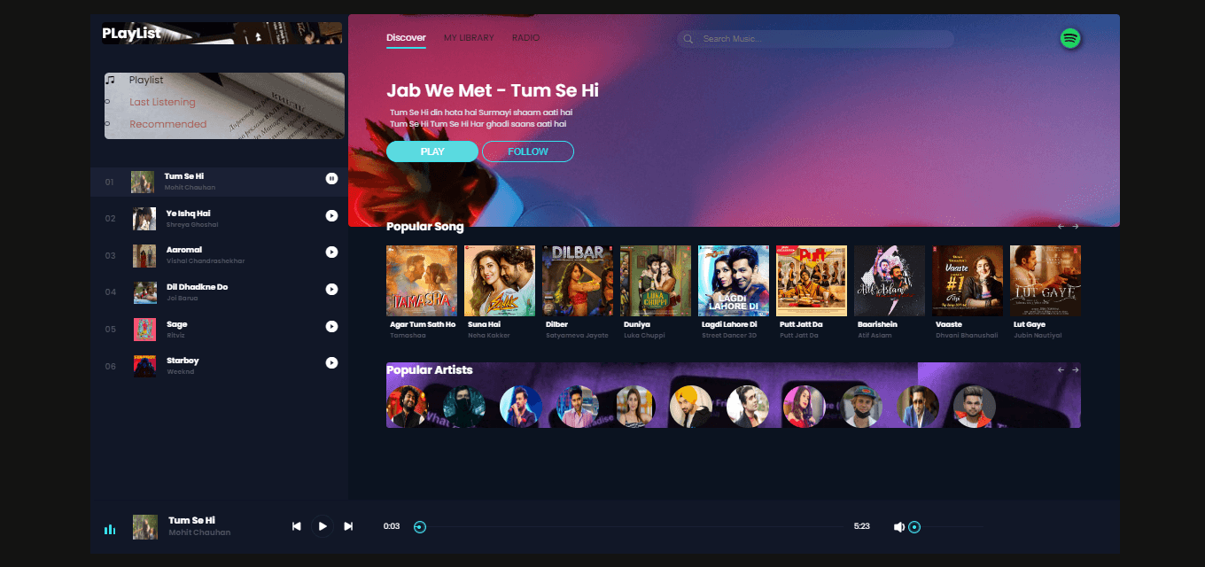 Spotify Clone